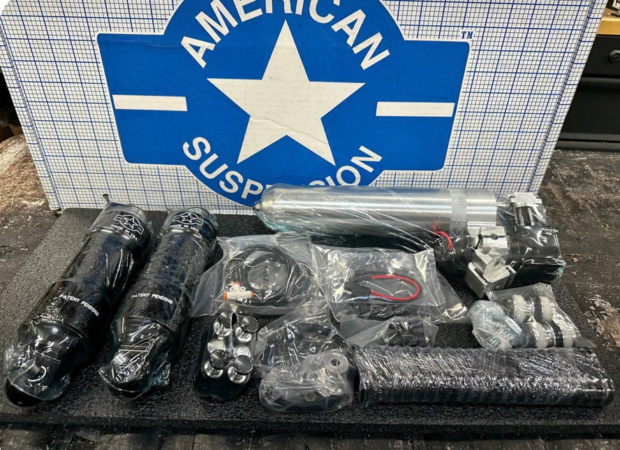 (El jefe) American suspension front and rear fast bag kit for Baggers