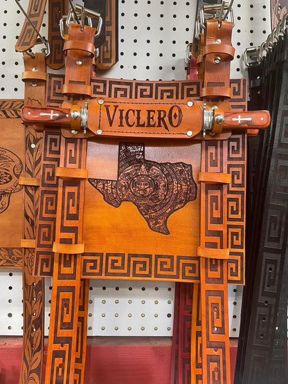 Viclero 12x12 dual blade leather strap