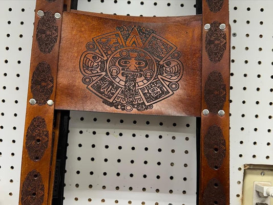 8x12 Aztec leather strap