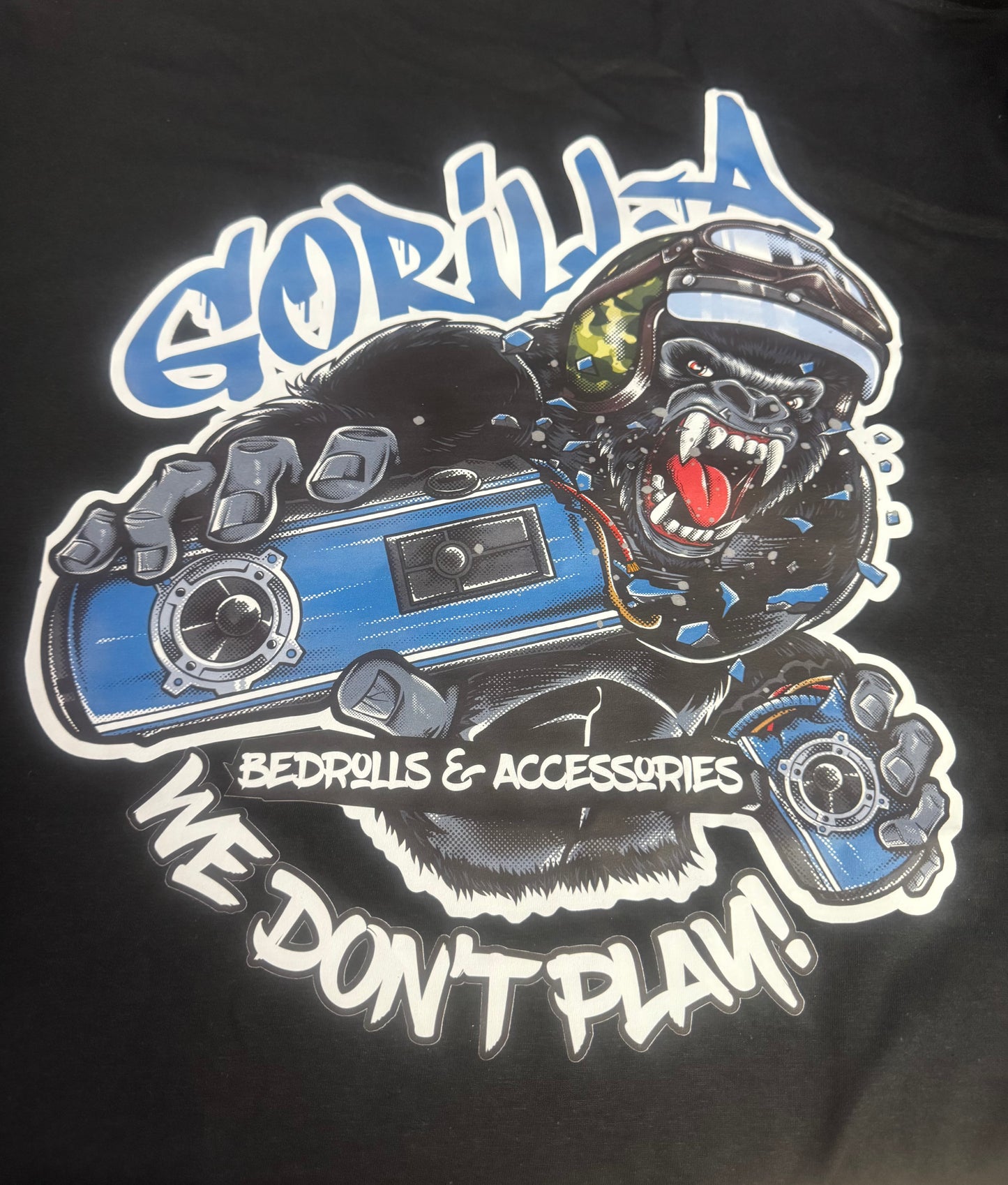 Gorilla bedrolls t shirts
